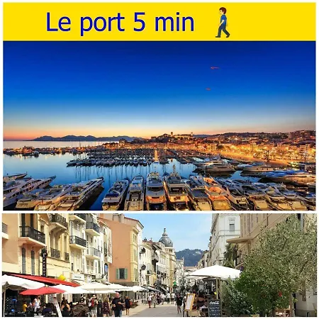 Апартаменты Centre Congres Croisette Au Calme *